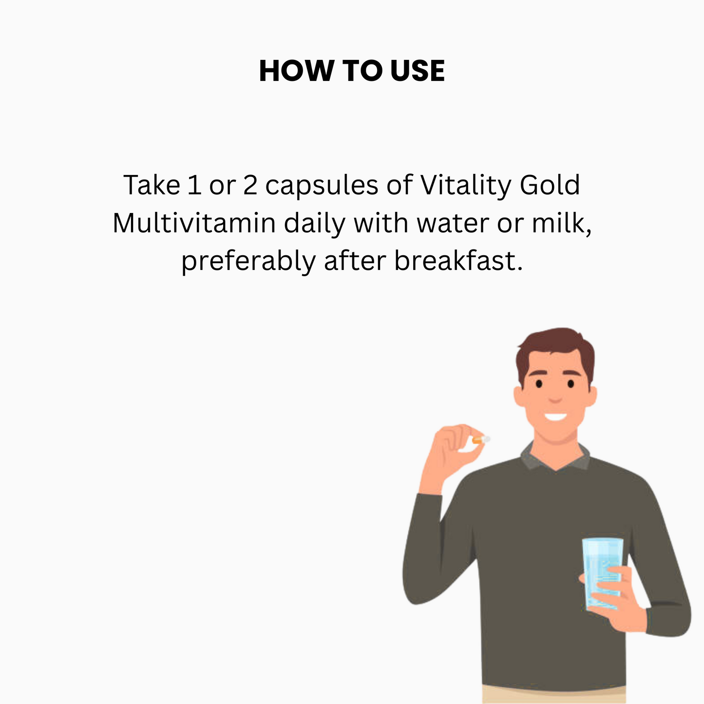 Vitality Gold Shilajit Multivitamin for Men - 60 Capsules