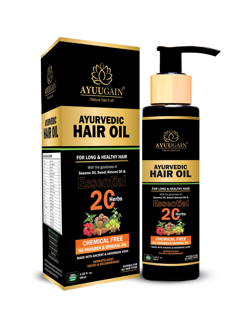 Ayurvedic Hair Oil for Hair Fall & Growth