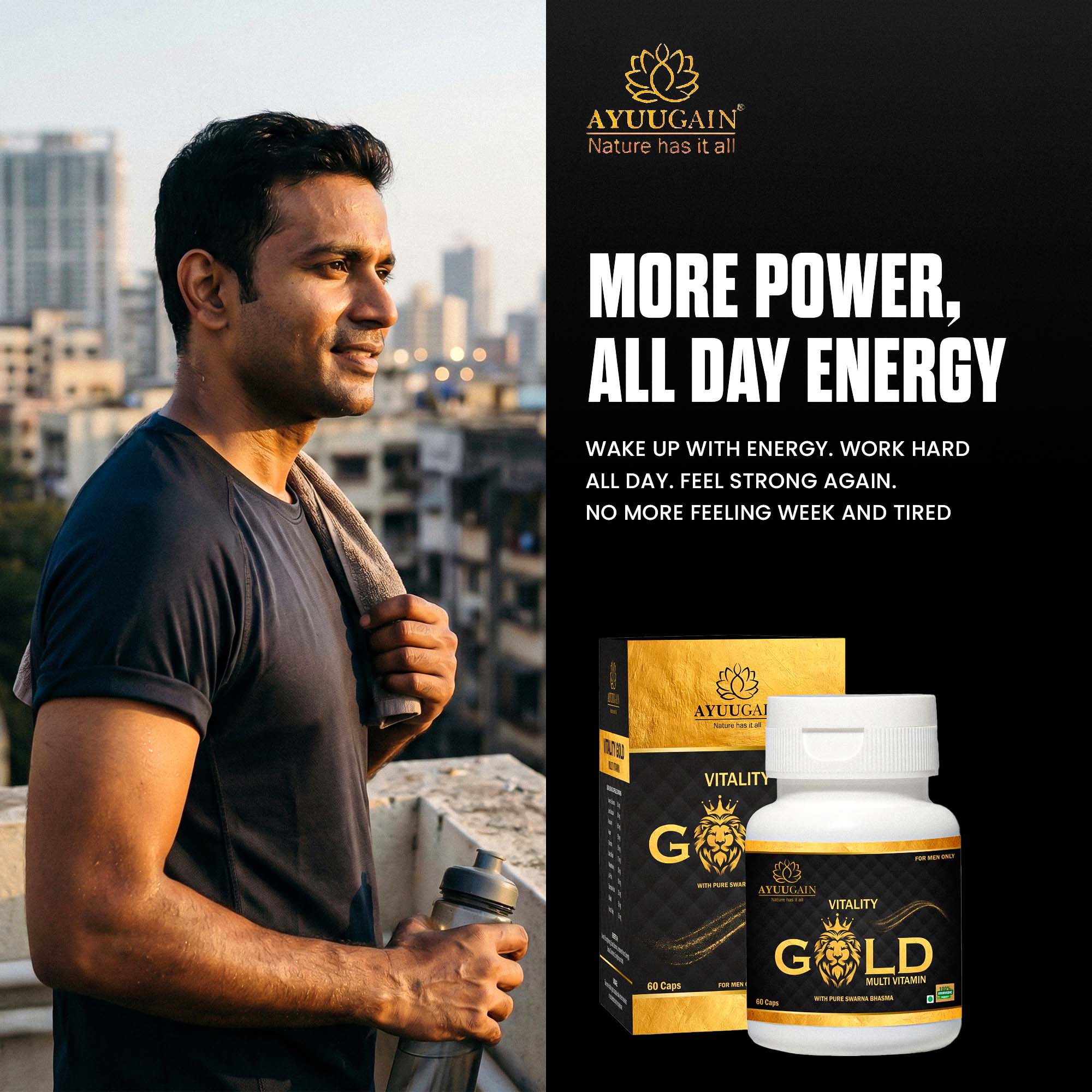 Swarn Bhasm Vitality Booster - 60 Capsules