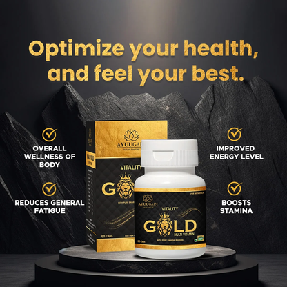 Vitality Gold Shilajit Multivitamin for Men - 60 Capsules