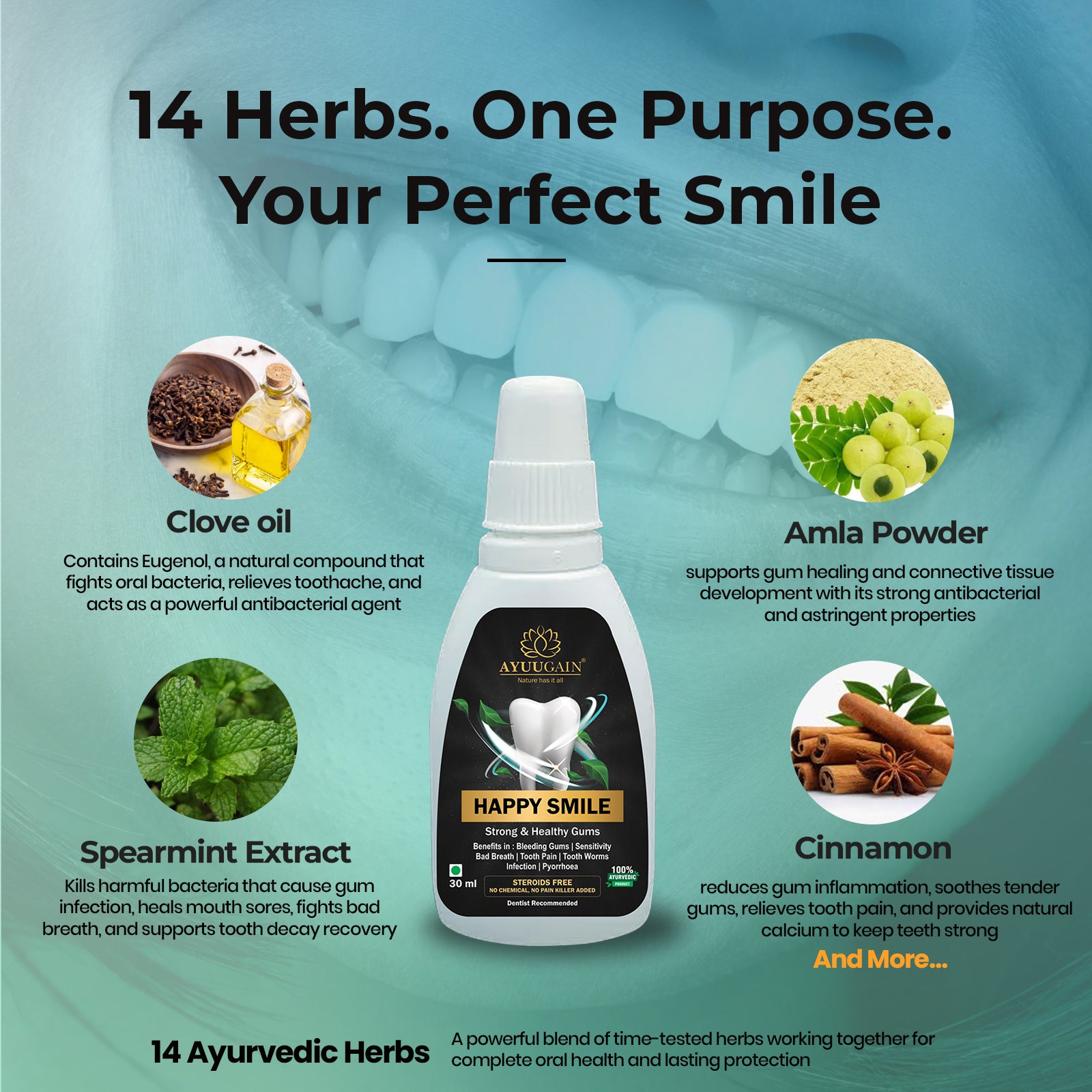 Happy Smile For Strong & Healthy Gums