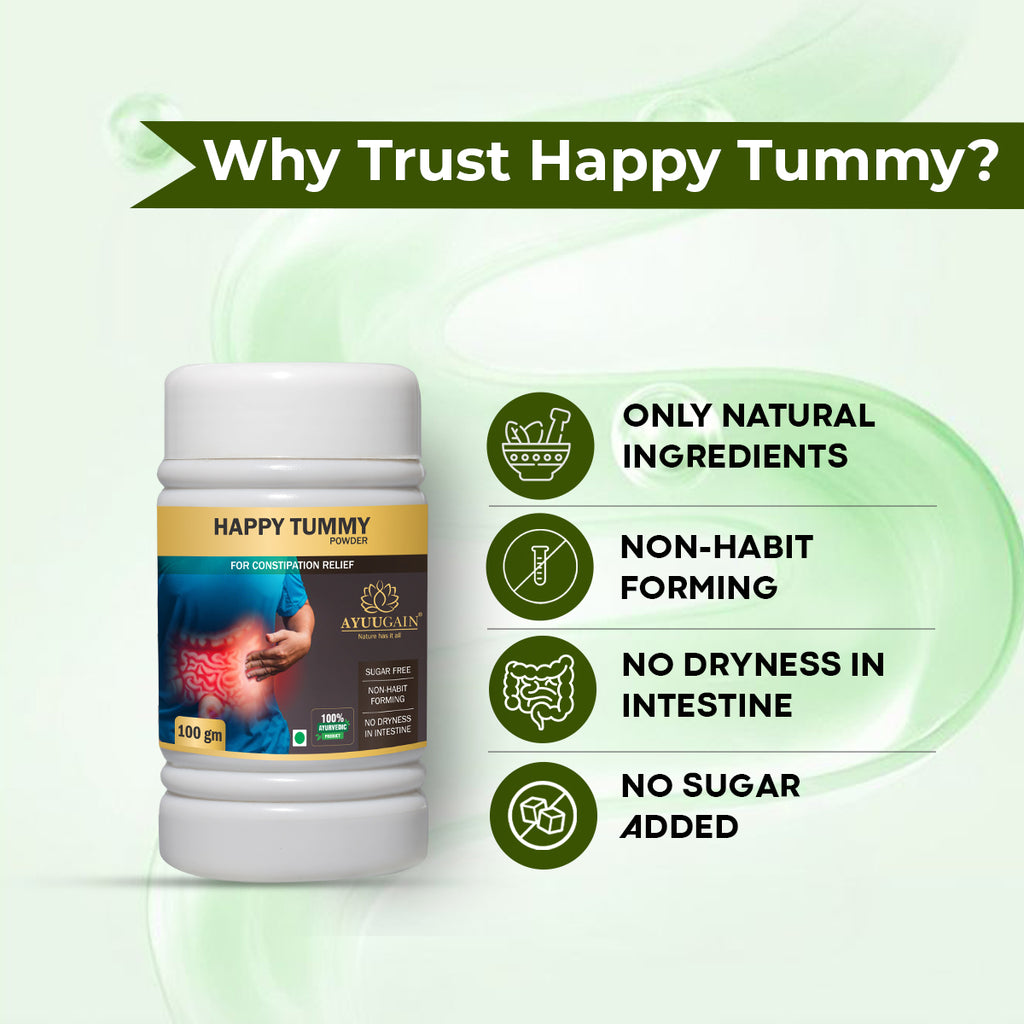 Happy Tummy Powder - Best Ayurvedic Powder To Support Digestion