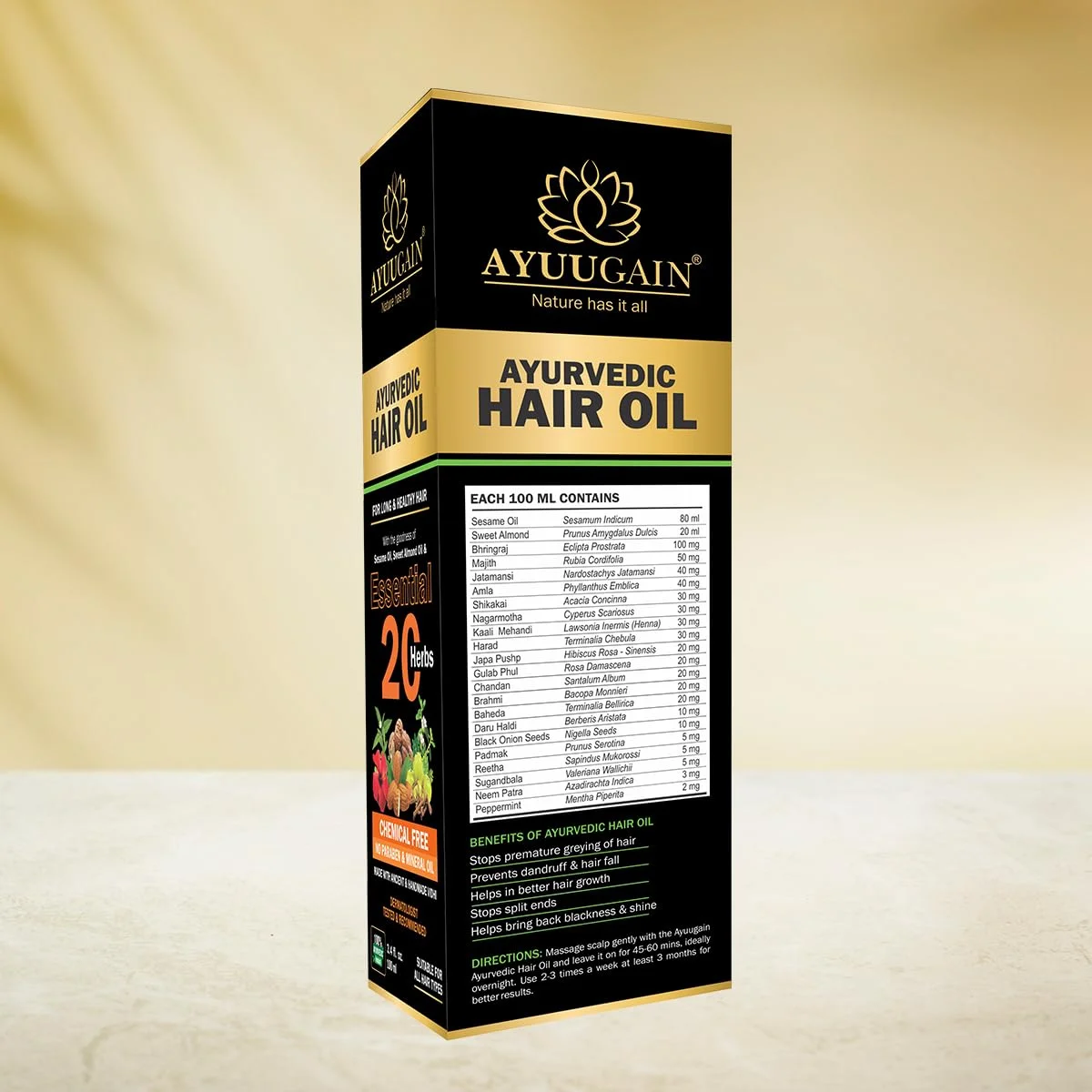 Ayurvedic Hair Oil for Hair Fall & Growth
