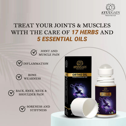 Ortho Oil Roll On For Joint & Muscle Pain Relief