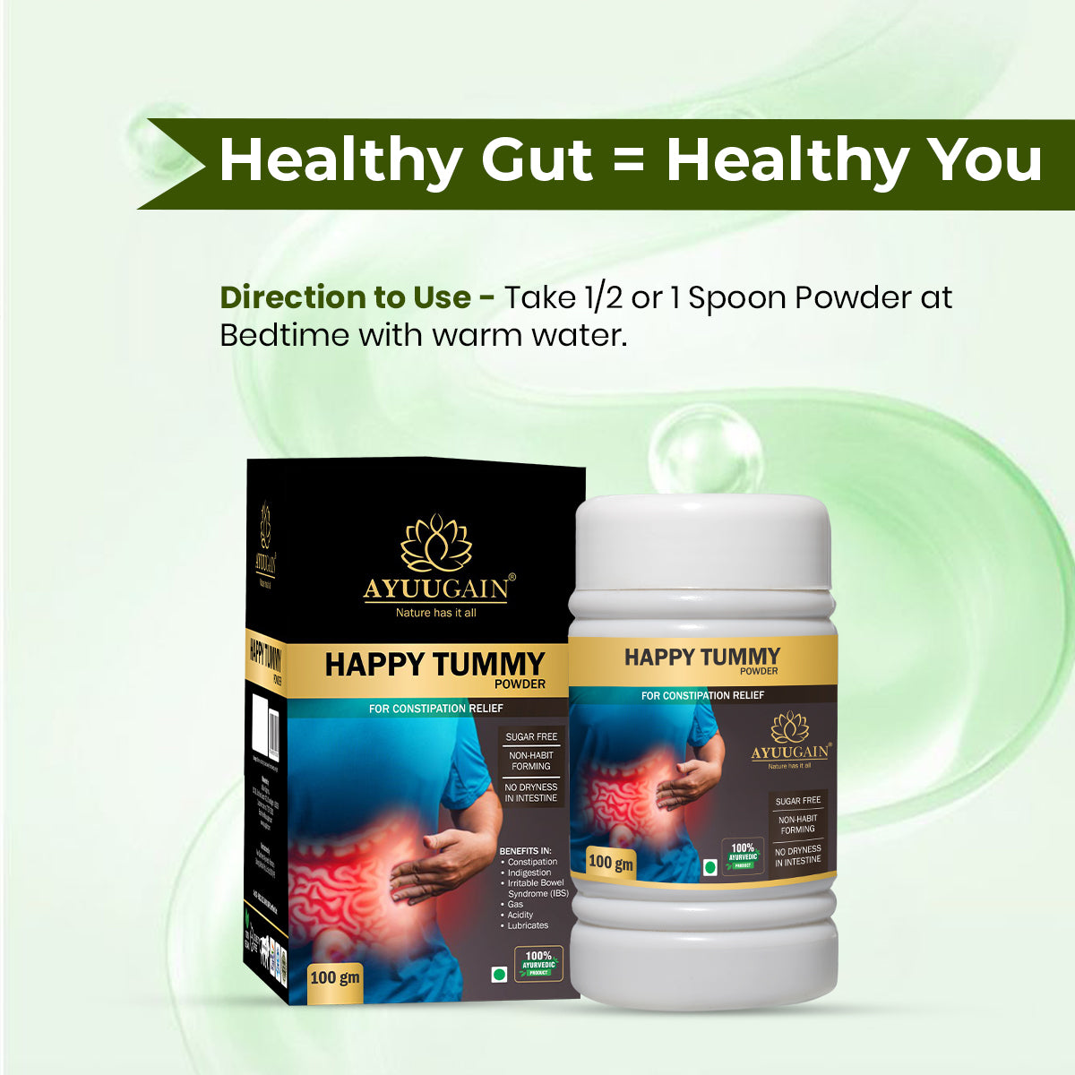 Happy Tummy Powder - Best Ayurvedic Powder To Support Digestion