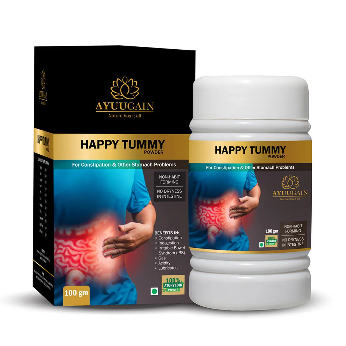 🎁 Happy Tummy Powder Ayurvedic Medicine for Instant Constipation Relief (100% off)