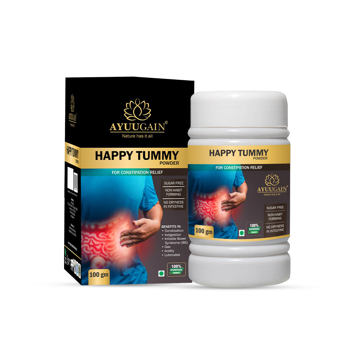 Happy Tummy Powder - Best Ayurvedic Powder To Support Digestion