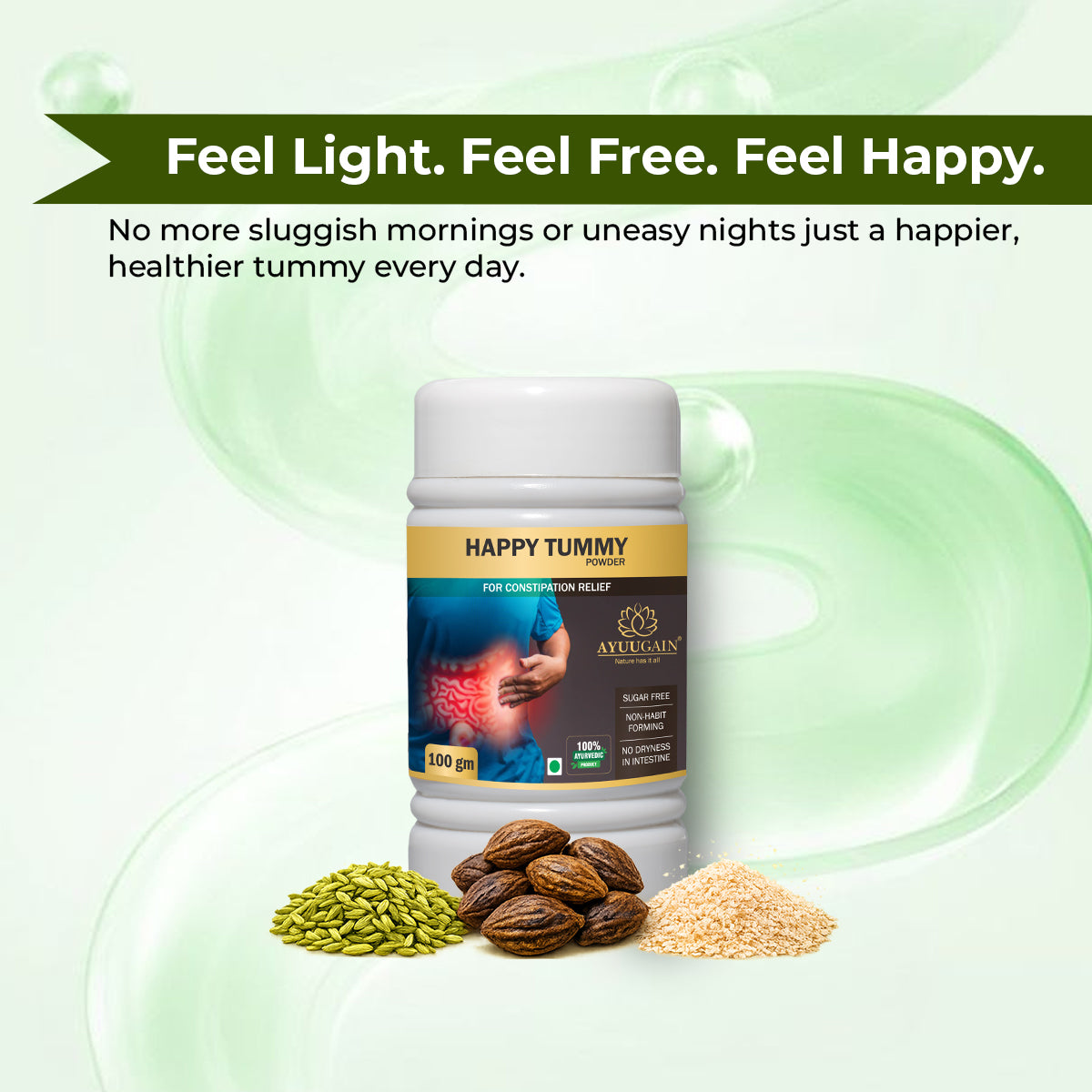 Happy Tummy Powder - Best Ayurvedic Powder To Support Digestion