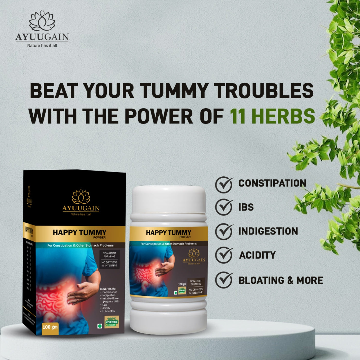 Happy Tummy Powder for Effective Relief from Constipation