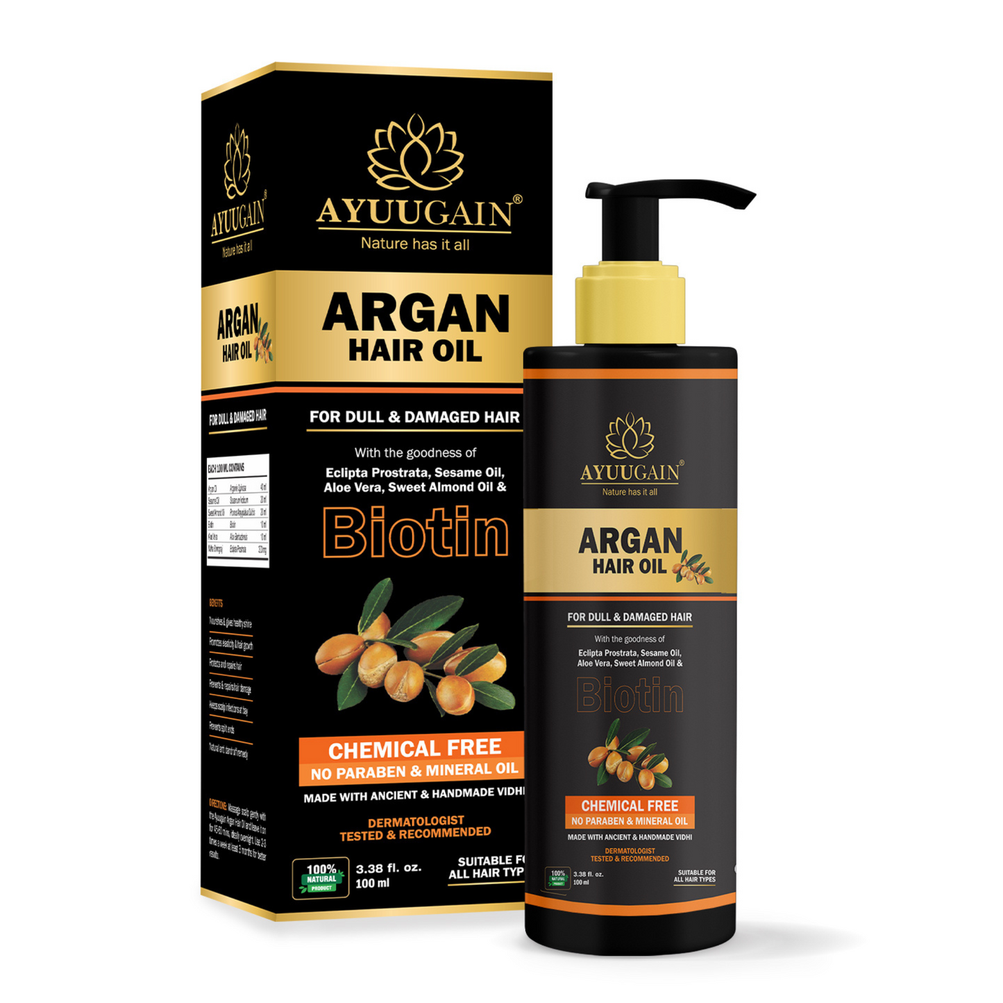 Argan Hair Oil with Biotin