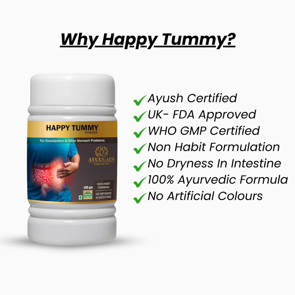 Happy Tummy Powder Ayurvedic Medicine for Instant Constipation Relief