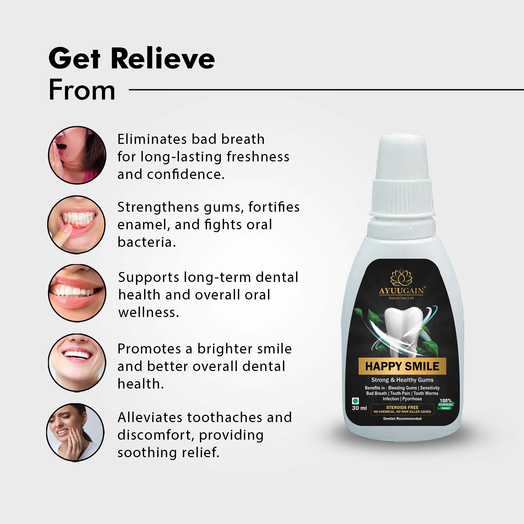 Happy Smile For Strong & Healthy Gums