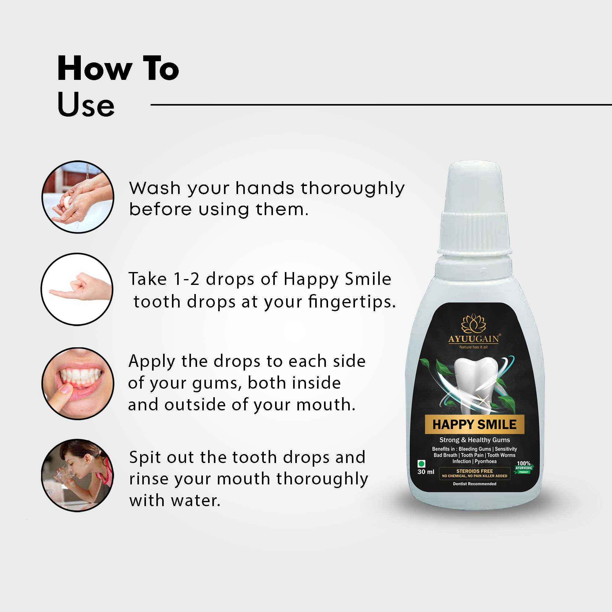 Happy Smile For Strong & Healthy Gums