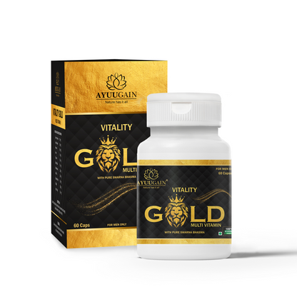 Vitality Gold Shilajit Multivitamin for Men - 60 Capsules