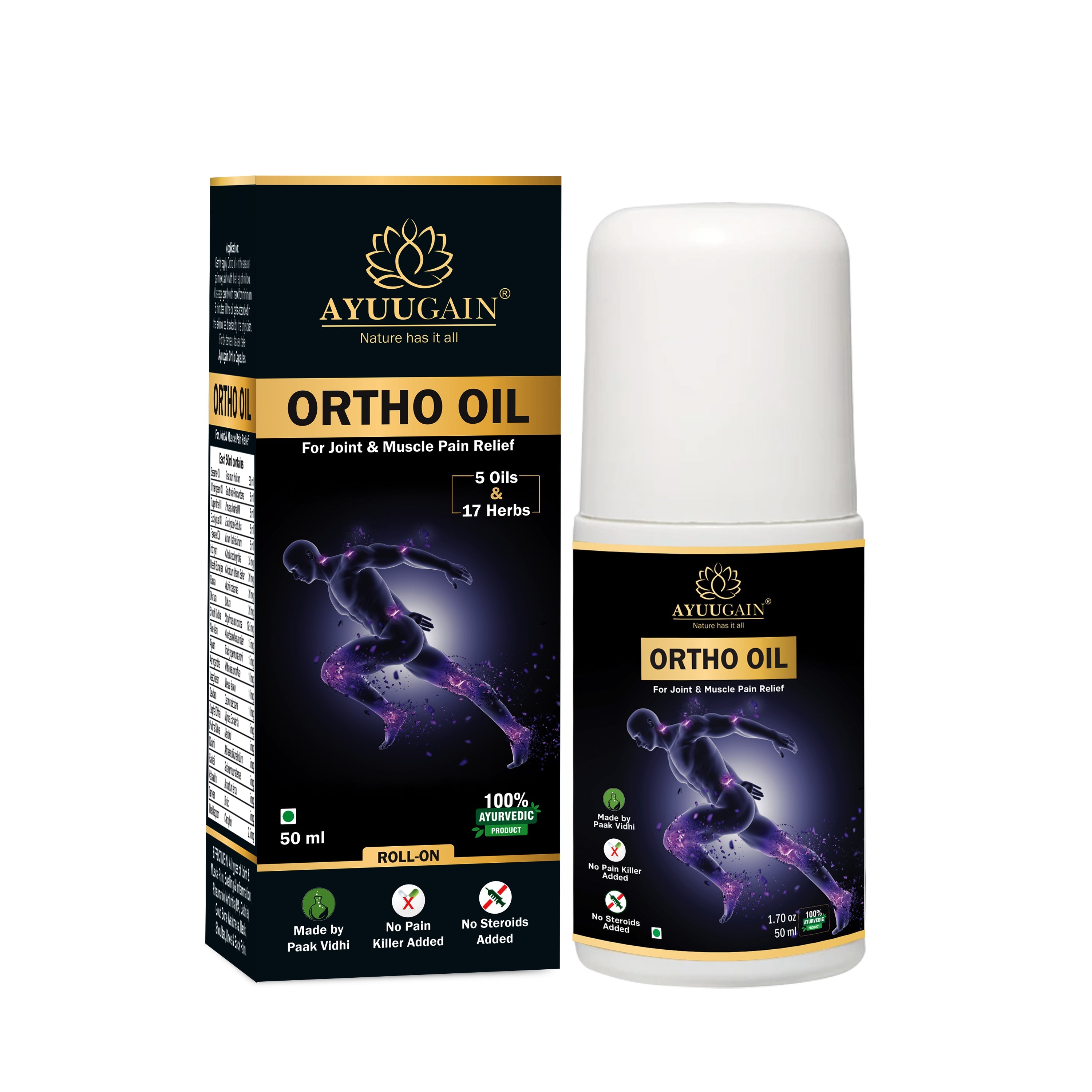🎁 Ortho Oil Roll On For Joint & Muscle Pain Relief (100% off)